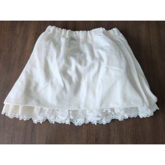 Baby Bonbons French Vintage Inspired Girl's Layered Lace Ivory Tutu Skirt OS - Picture 6 of 6